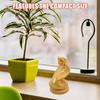 Gold Resin Snake Sculpture Smooth Round Edges Compact Decoration Desktop Home Office Garden Art Resin Snake Figurine