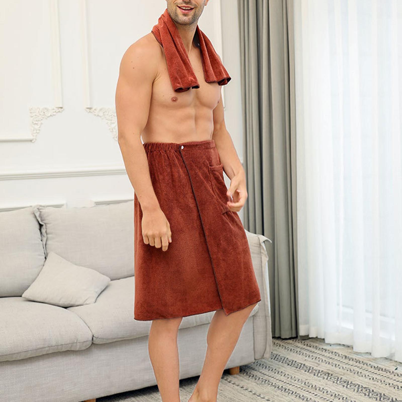 

Bath Wraps Mens Bath Wraps Towel Closure Elastic Shower Wrap Spa Swimming Wrap With Towel For Home Travel кавовий