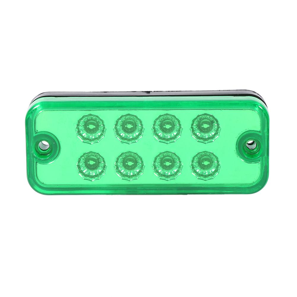 6pcs 8 LED Clearance Side Marker Light Indicator Lamp Truck Trailer Lorry Yellow