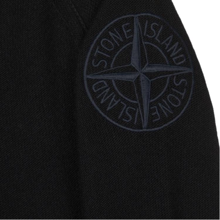 Stone Island T-Shirt Kids Solid Color Round Neck Pullover Long Sleeve Kids tops Black 7916507Z1-V0029