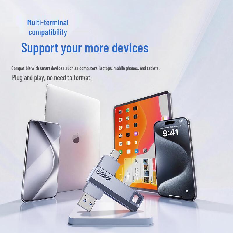 Lenovo ThinkBook Dual-Interface USB 3.1 & Type-C Flash Drive