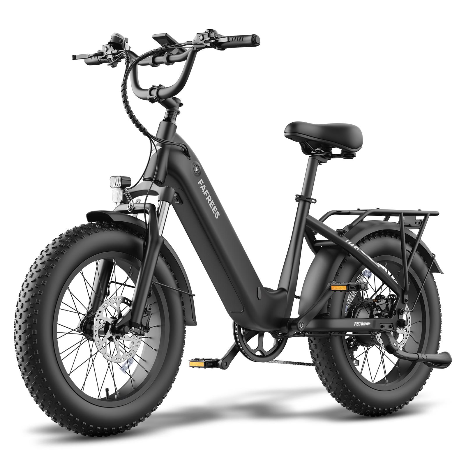 FAFREES F20 Rover Compacte Elektrische Fiets voor Volwassenen, 48V 20Ah Batterij, Hydraulische Schijfremmen, zwart