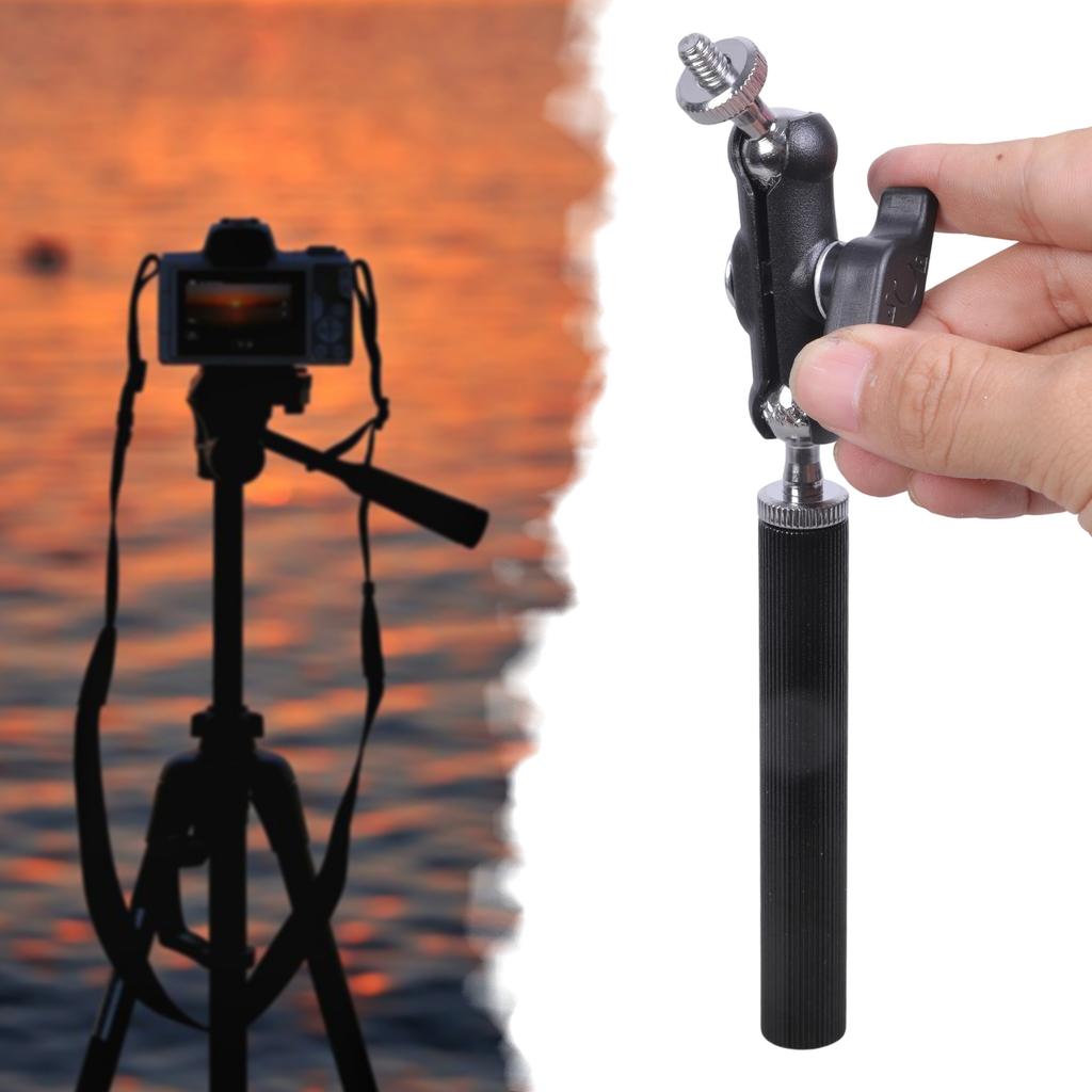 1/4inch Thread Aluminum Photography Extension Rod Adjustable Angled Mount For Camera Monitor Microphone Accessories