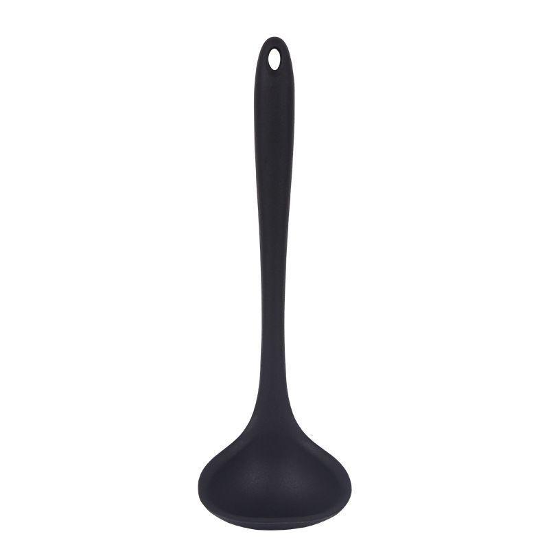 Long Handle Silicone Soup Spoon Large Ramen Noodles Tablespoons Pot Porridge Ladle Scoop Kawaii Japanese Kitchen Utensils