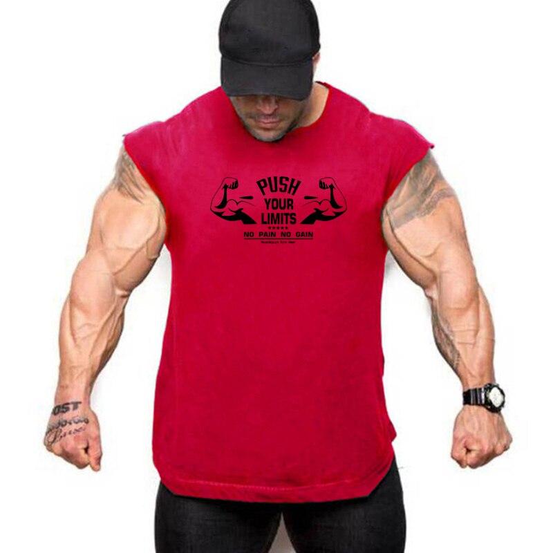 Do The Work Vara Bărbați Culturism Fitness Slim Fit Bumbac Moda Casual Sală Sport Imprimat Antrenament Tank Top