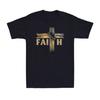 Faith Shirt Inspirational Christian Faith & Cross Retro Men's T-Shirt