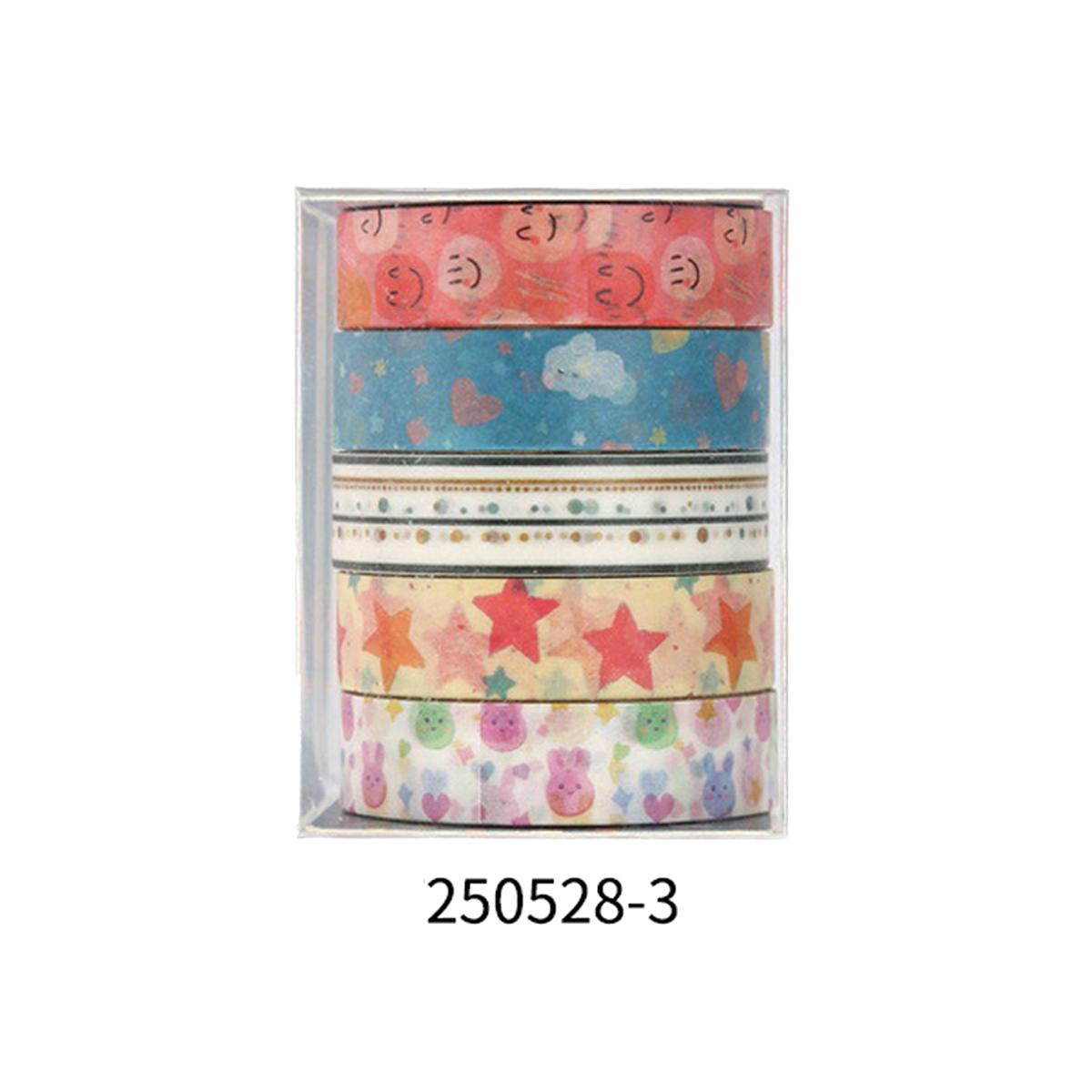 

Creative cute cartoon washi tape set, butterfly, floral, geometric pattern print design, journal decoration gift masking tape
