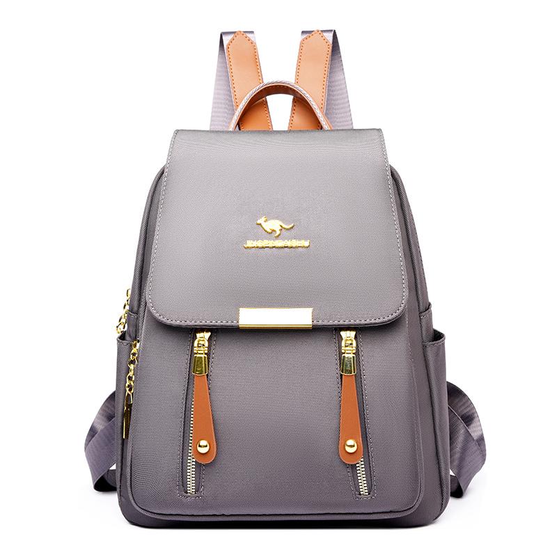 

Hot Selling Solid Color Zipper Oxford Fashion Women s Backpack 2024 New Versatile Commuting Large Capacity Soft Female Back Pack