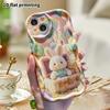 Phone Case: 2D Flat, Suitable for iPhone 18 17 16 15 14 13 12 Pro, Little Rabbit In a Suitcase, Perfect Holiday Gift for Christmas and Halloween