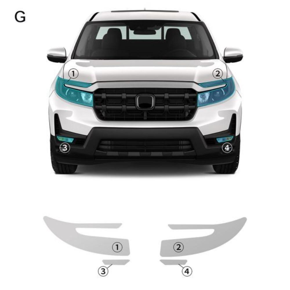 TPU Interior Sticker for Honda Ridgeline 2024-2026 Anti-Scratch Protective Film One Size
