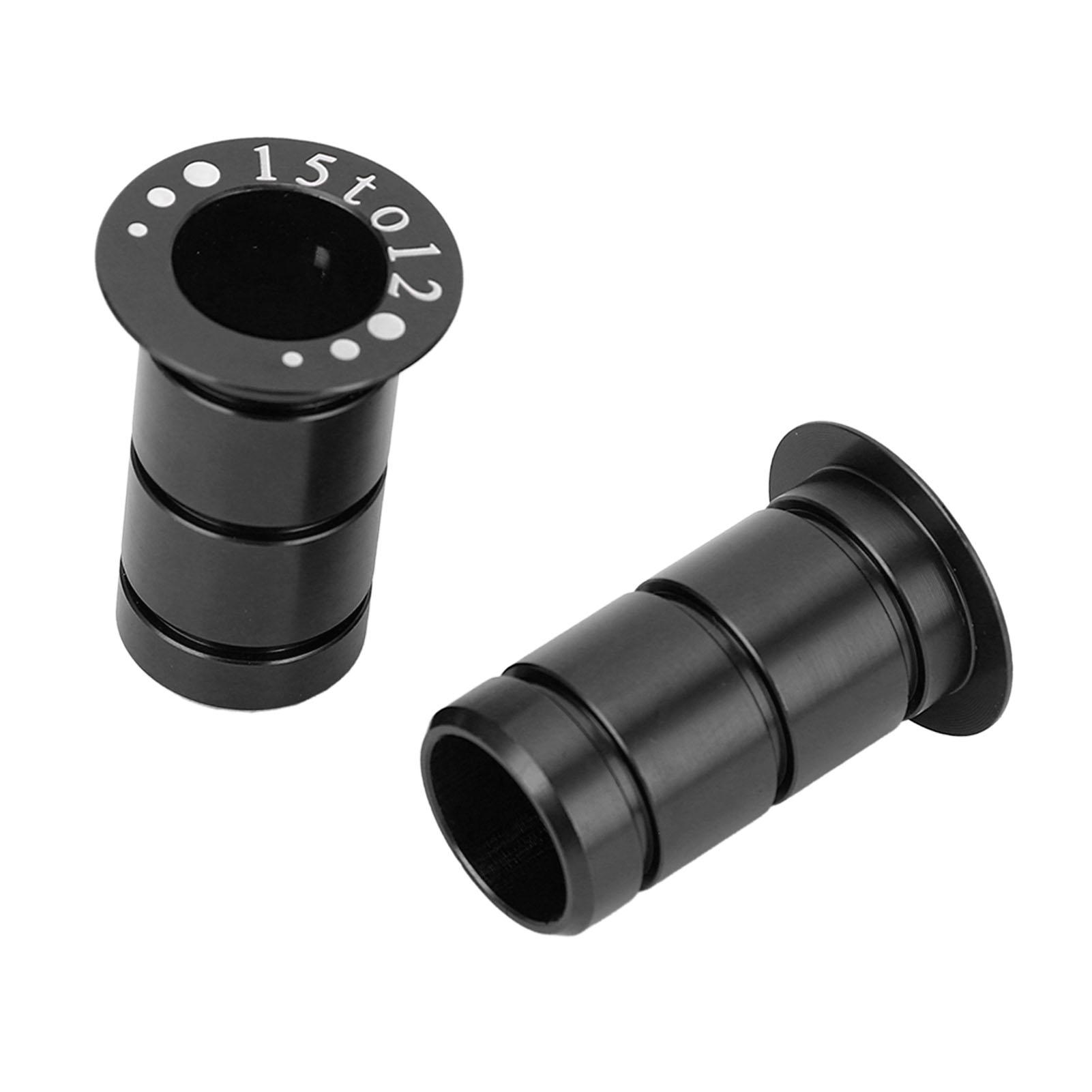 Mountain Road Cycle Hub Thru Axle Adapter 15MM to 12MM Front Thru Axle Adapter Aluminum Alloy