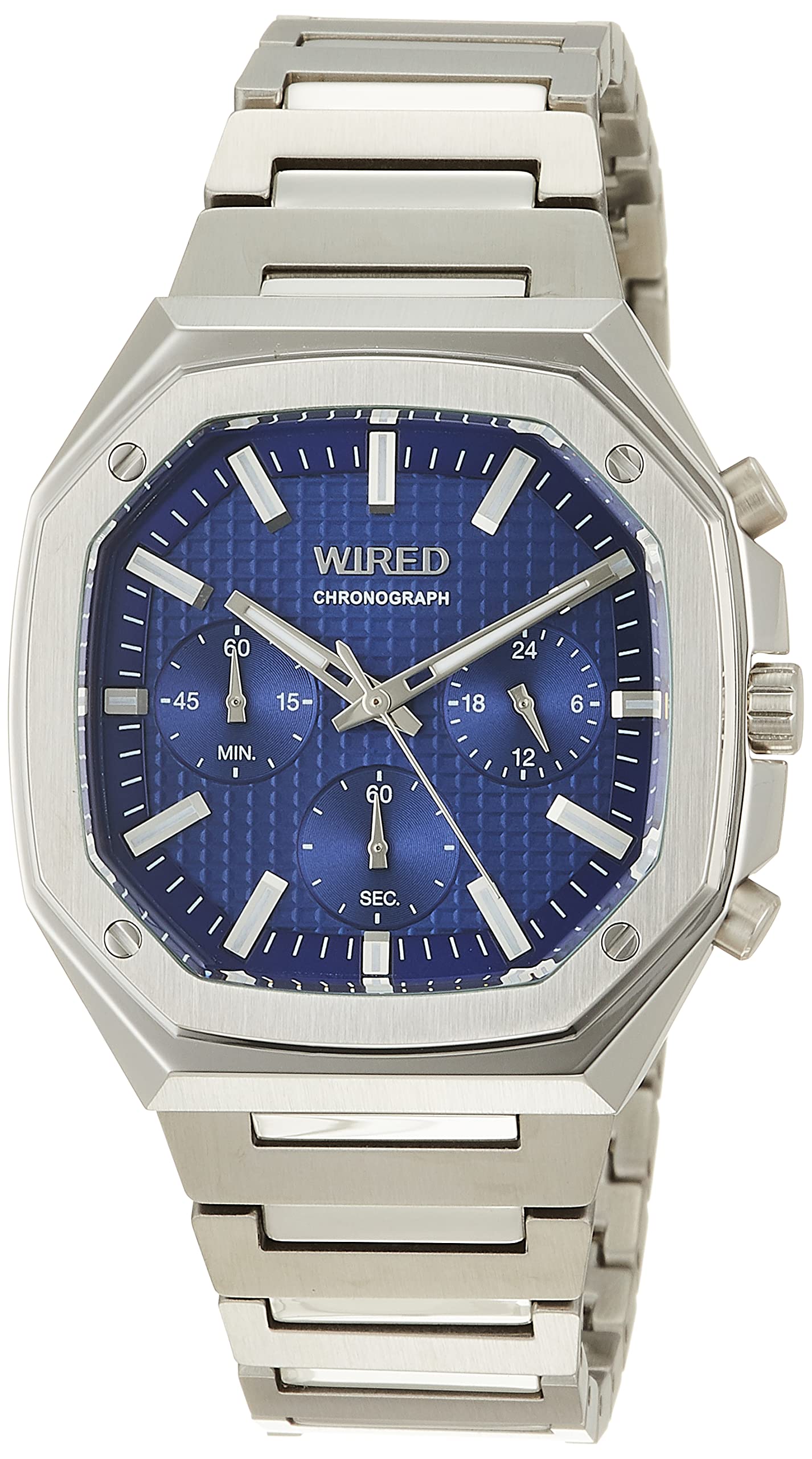 

Мужские серебристые часы Seiko Watch WIRED REFLECTION Octagon AGAT448