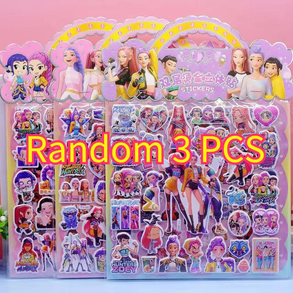 Kpop Lovci Démonů Anime Laserem Řezaná Samolepka Tygr Rumi Mira Zoey Samolepky Kancelářské Potřeby a Školní Potřeby Dekorace