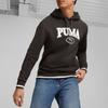 Puma Squad Letter Print Loose Fit Hooded Long Sleeve Sweatshirt Men sweatshirt Black 677874-01