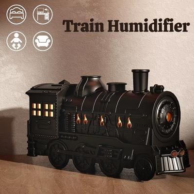 Aromatherapy Essential Oil Diffuser, Air Purifier, 10.14oz Vintage Train Humidifier, Silent Aromatherapy Humidifier, 2 Mist/Luminous Modes, For Gift