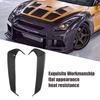 Fibre de Carbone Phares de Voiture Sourcils Paupières Anti Oxydation Remplacement pour GTR R35 2008 à 2016