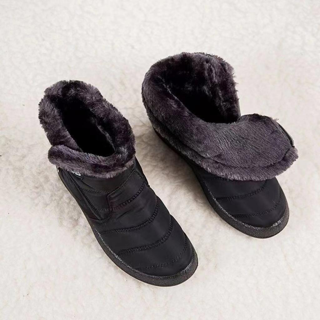 Women's Comfortable Winter Boots with Plush, Soft Soles for Outdoor Warmth, Suitable for All Seasons