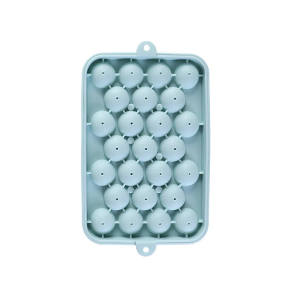 Leeseph Round Ice Cube Trays, Silicone Ice Ball Maker Mold for Freezer, Circle Ice Cube Making Chilling Ice maker mini Cake mold