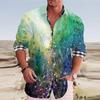 Men's Shirt Creative Colorful Floral Suit Lapel Long Sleeve Fashion Casual 2023 New Designer Design Soft Comfortable Material