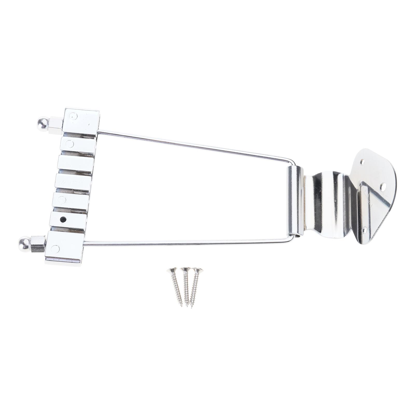 

Metal Hollow Guitar Tailpiece Bridge 6 String Guitar Trapeze Tailpiece Bridge Replacement Electric Guitar Accessories серебряный