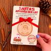 1/2/3Pcs Santa's Nice List Medal I'M ON SANTA'S NICE LIST Wooden Medal with Red Ribbon Holiday Party Christmas Tree Hanging Decoration
