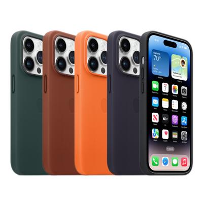Original Leather Magnetic Case For iPhone 14 Pro Max 14 Plus  Case Magsafe Case Wireless Charging 14 Pro Drop Protect Cover