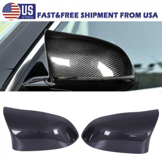 Carbon Fiber Side Mirror Cover Caps M-Style for BMW X5 F15 X6 F16 2014 2015-2018