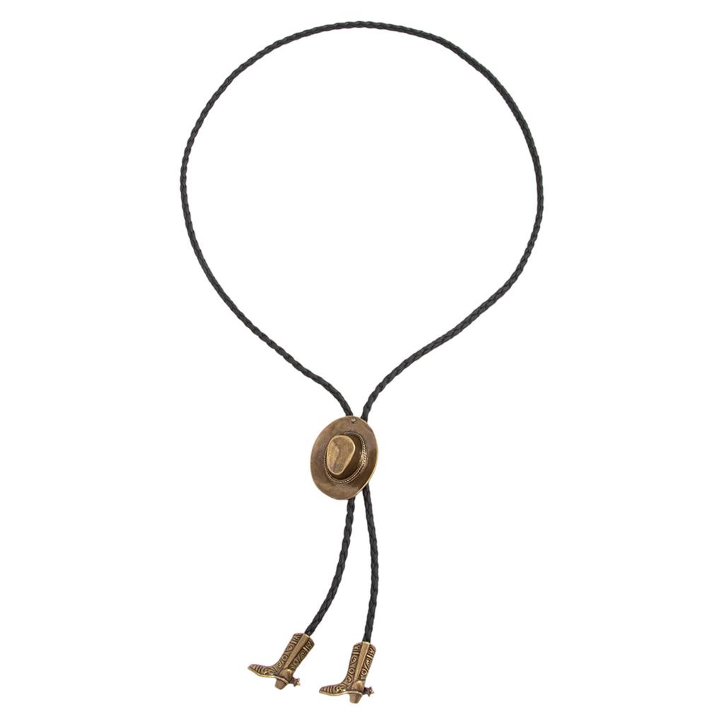 Thin Mixture Cowhand Hat Necklace With Modifiable Grip For Music Festivals And Casual Outfit Pairing