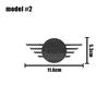 ABS Car Front Hood Emblem Rear Trunk Badge Stickers For Mini Cooper JCW R55 R60 R61 F55 F56 F57 F60 R50 R53 R56 Auto Accessories OO4