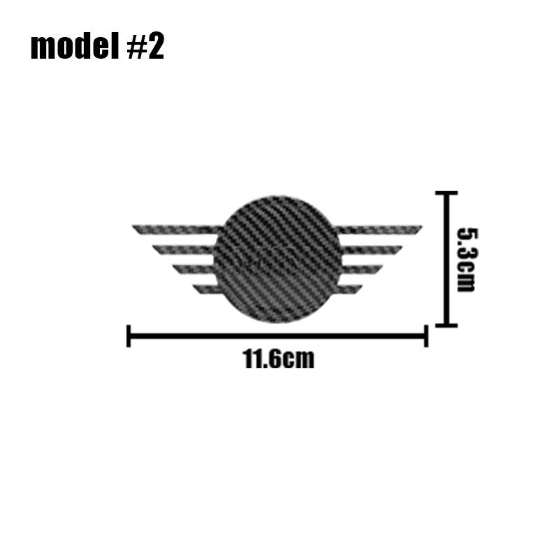ABS Car Front Hood Emblem Rear Trunk Badge Stickers For Mini Cooper JCW R55 R60 R61 F55 F56 F57 F60 R50 R53 R56 Auto Accessories OO4