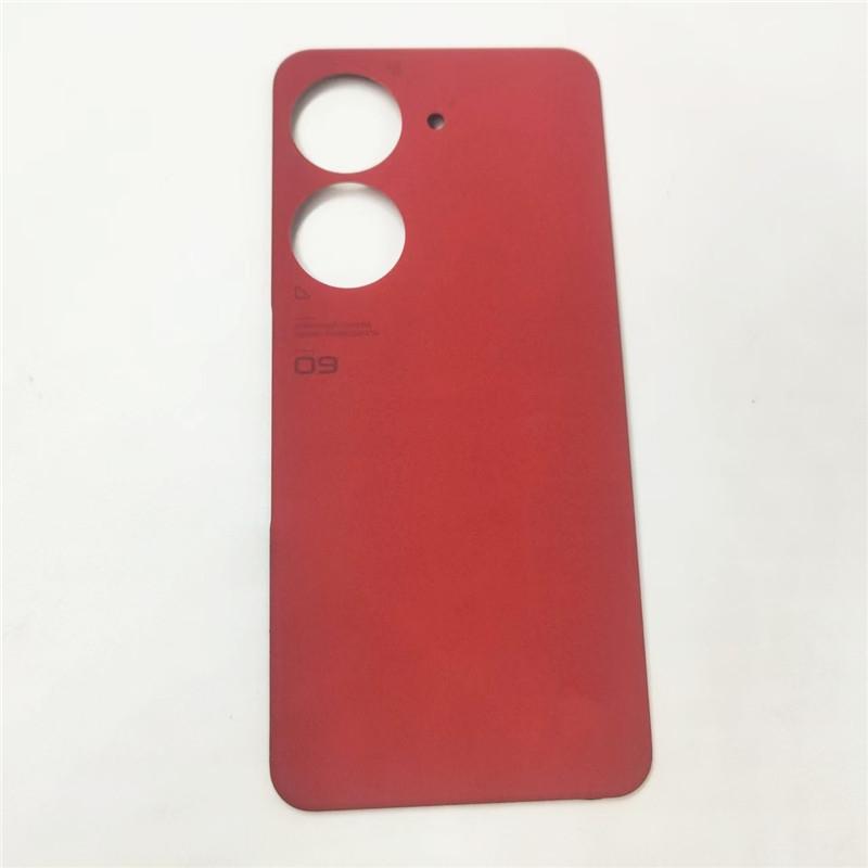 Rear Door Back Housing For Asus ZenFone 9 ZS696KS AI2202 Battery Cover Repair Parts красный
