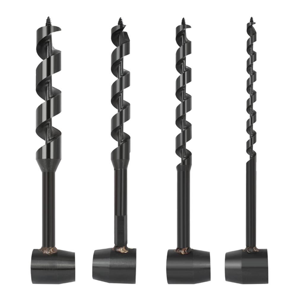 Wood Auger Drill Bit Bushcraft Hand Auger Wrench Heavy Duty Steel Hand Auger Wood Drill Bushcraft Auger Tools for Camp