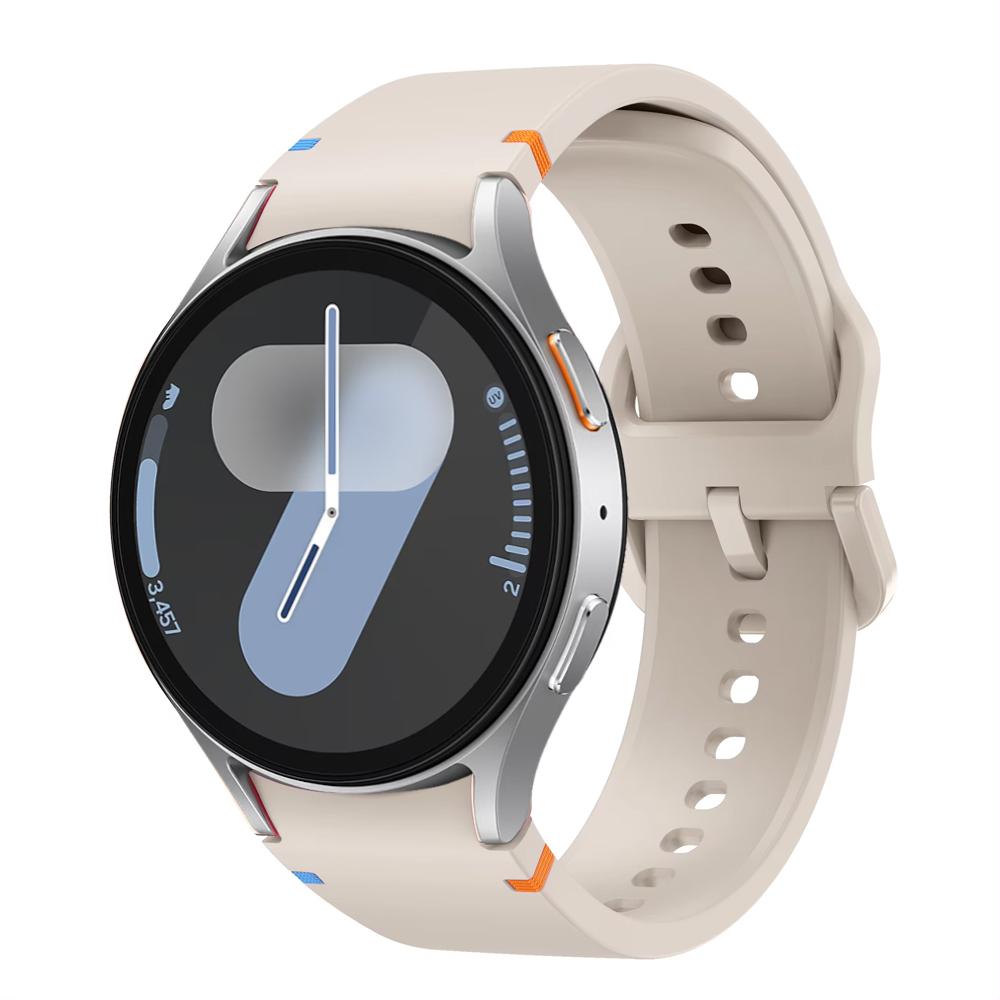 Řemínek pro Samsung Galaxy Watch 7 FE 44mm 40mm 4 6 Classic 5 Pro 45mm silikonový sportovní náramek na zápěstí Correa Galaxy Watch 7 Band