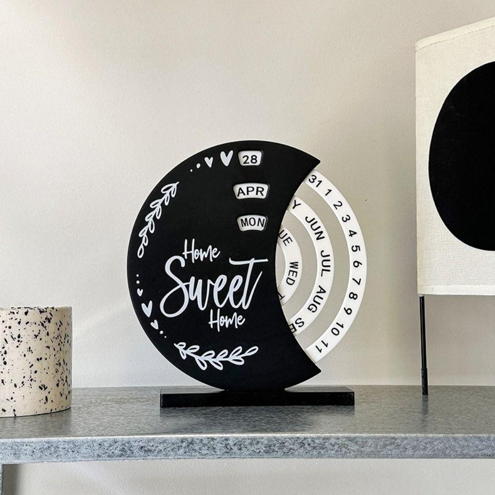 Adjustable Perpetual Calendar Creative Moon Ferris Wheel Desktop Calendar  Student Dormitory