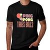 Ping Pong Takes Balls Tshirt Functional Casual Short Sleeve Tee Tshirt