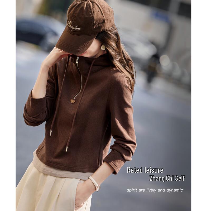 Women s Maillard Faux Two-Piece Hooded Base Layer Top XL