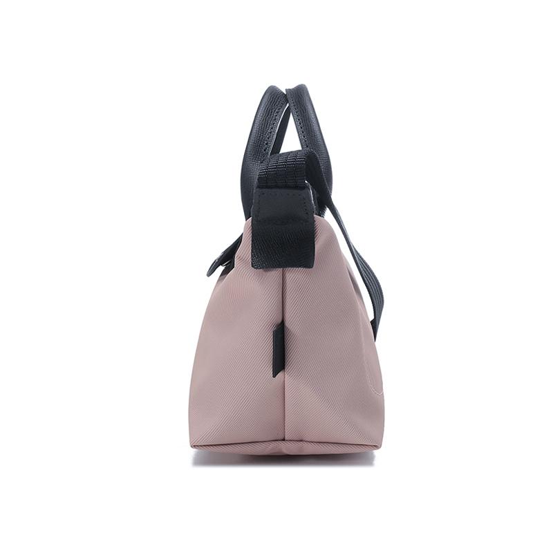 Longchamp Le Pliage Energy 17 Chiusura con Zip Tela in Poliammide Riciclato e Pelle Borsa a Forma di Raviolo Borsa a Tracolla Tote Mini Borse da Donna Rosso Biancospino 1500HSR538