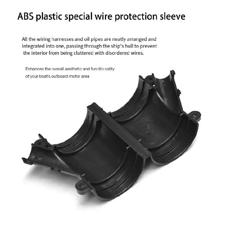 Yacht Wiring Accessories ABS Plastic Split Tube Anti Fray Cable Protector Marine Electrical Conduit for Marine Use