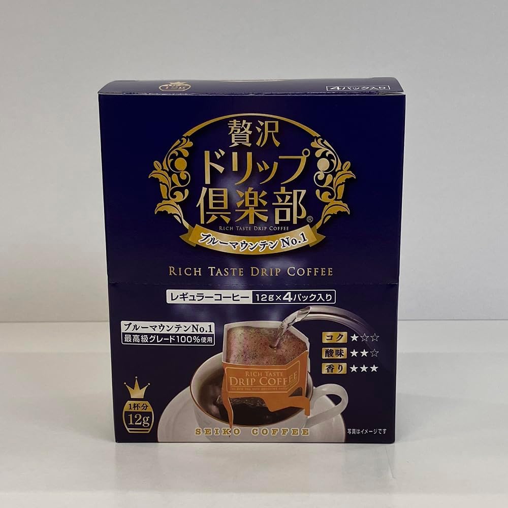 Seiko Coffee Luxury Drip Club Blue Mountain No. 1 12g x 4 packs