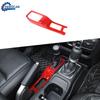 4WD Four Wheel Drive Gear Shift Panel Cover Frame for Jeep Wrangler JL&JT Red