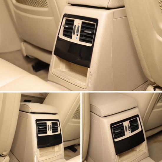 Glossy Black Interior Rear Air Vent Cover Sticker For BMW 3 Series E90 E91 05-12