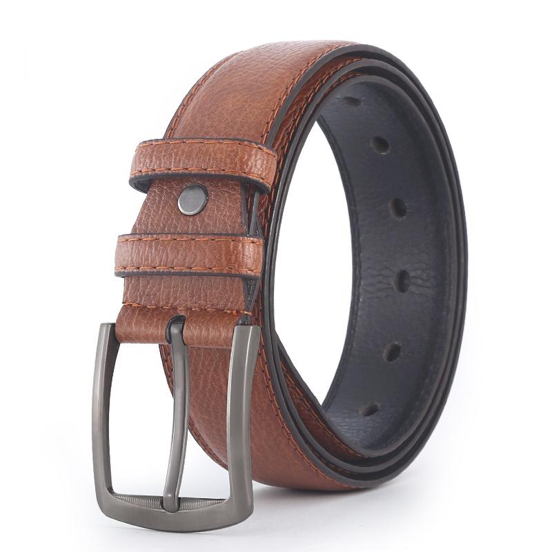 

Ремень мужской из искусственной кожи с пряжкой на шею Trend Medium Green Belt 125cm