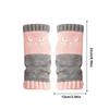 Knit Fingerless Gloves Cat Embroidery Outdoor Warming Supplies Warm Open Finger Gloves for Cat Lovers Women Girls Ladies Mothers
