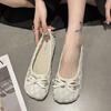 Gentle single shoes for women with outer shoes 2025 new summer mesh breathable one pedal soft sole old north cloth shoes for women