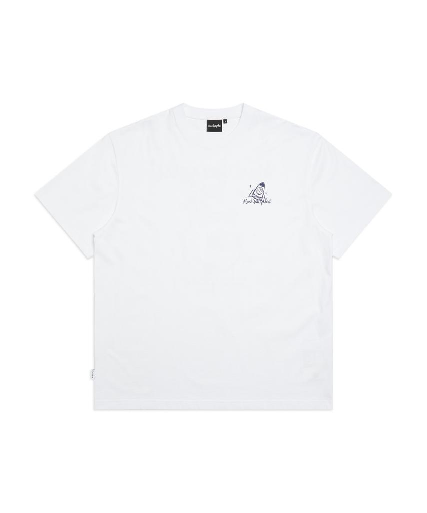 Mark Gonzales Space Doodle Graphic T-Shirt - White