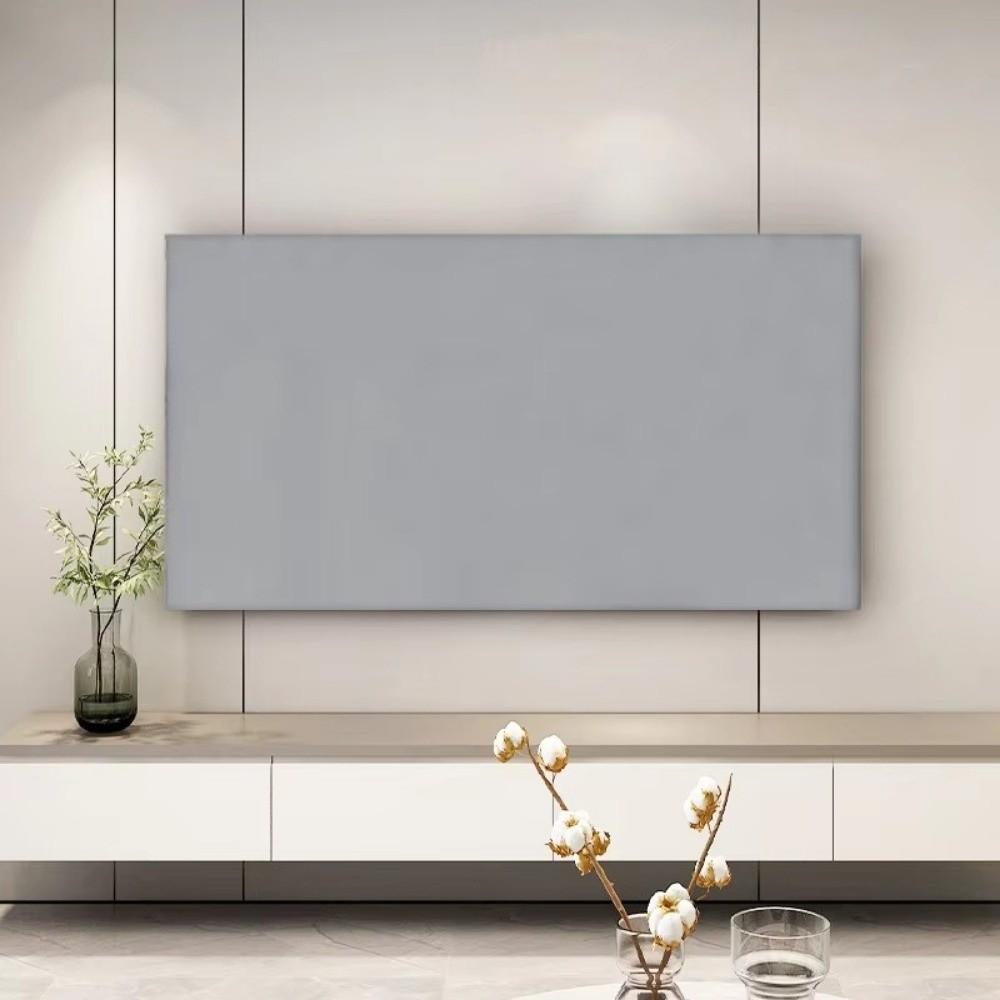 Solid Color TV Hood Cover Dustproof TV Dust Cloth Household LCD Dust Cover  Sun Protection