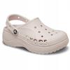 Zuecos Crocs Baya Platform para Mujer, Sandalias Casuales con Plataforma, Negro, 42-43 UE