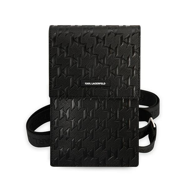 Karl Lagerfeld Torebka Klwbsamsmkczarny/Black Monogram Plate