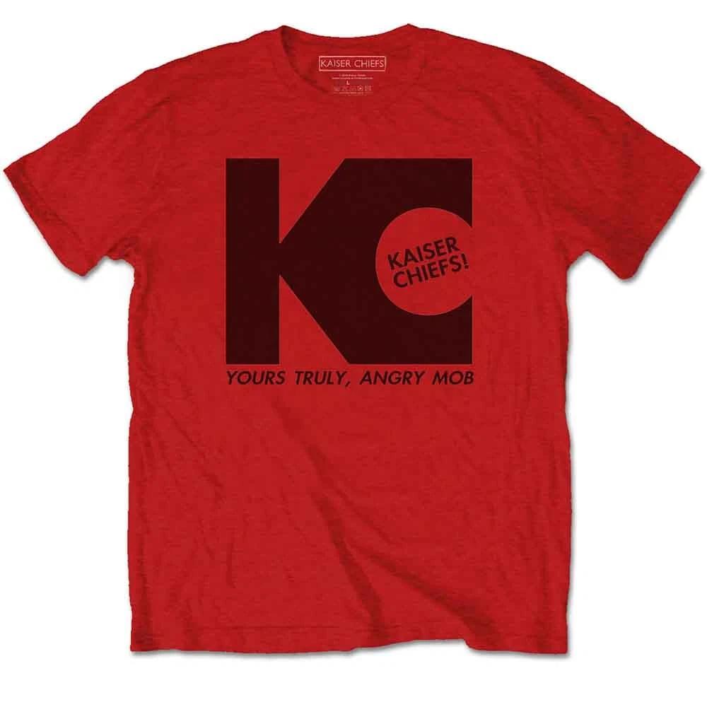 Kaiser Chiefs T Shirt Yours Truly Official Mens Red M S
