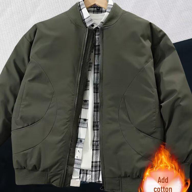 Men's 2025 Hong Kong Style Loose-Fit Baseball Jacket - Trendy, High-Quality, Rascally Handsome Spring/Autumn Fashion.